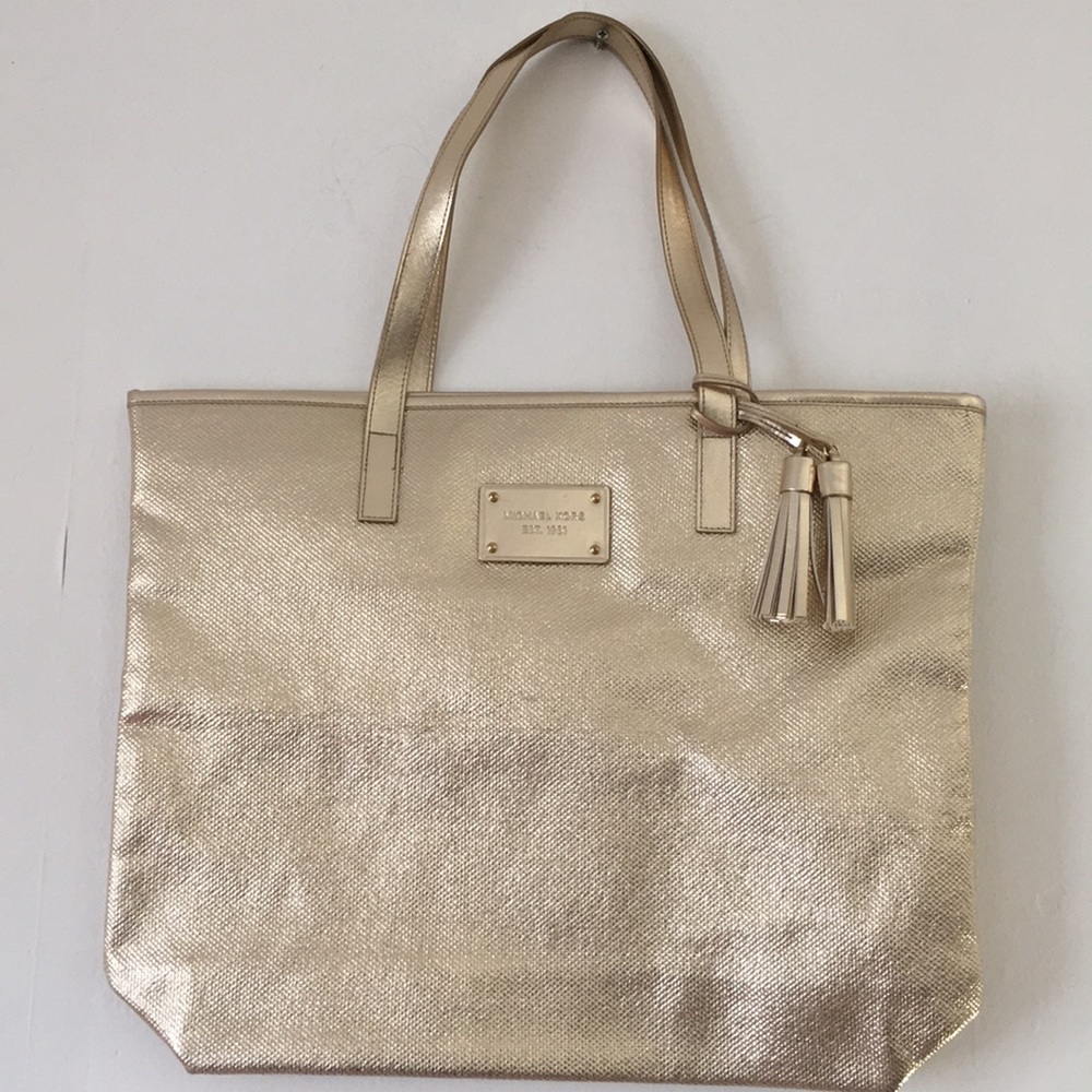 Michael Kors Gold Tote Bag